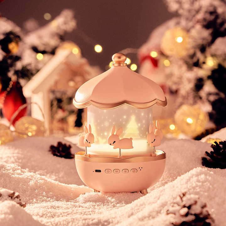 12 Films Projector Carousel Decoration Rotary Kindergarten LED Baby Light Kids Bedroom Music NightLi