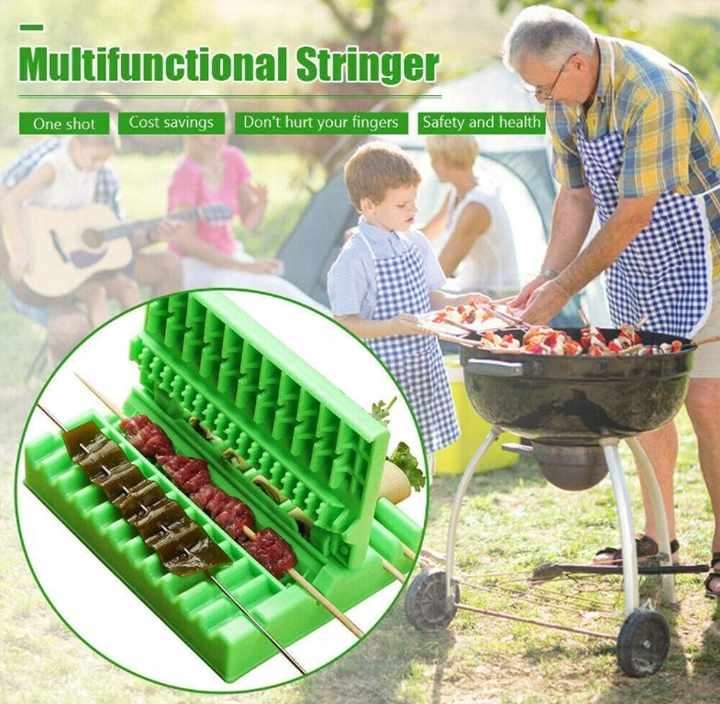 Meat Piercer Skewer Piercing Barbecue Mutton Multi-functional Desktop Skewer Machine BBQ String Arti