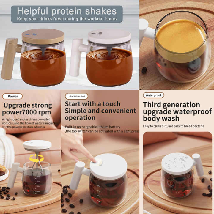 Mixing Tumbler Self-Stirring Auto Mix Coffee Cup with Electric High Speed