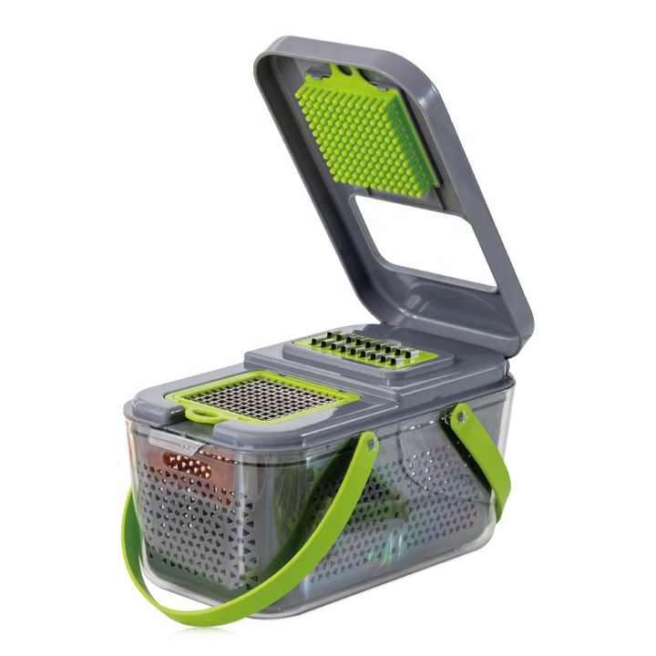 New Muti-funcational Kitchen Gadgets Tool Plastic 18 in 1 Shredder Vegetable Chopper Cheese Grater f