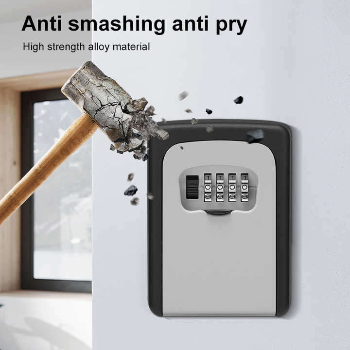Digital Plastic Wall Mounted Car Key Safe Security Key Lock Box Wall Safe