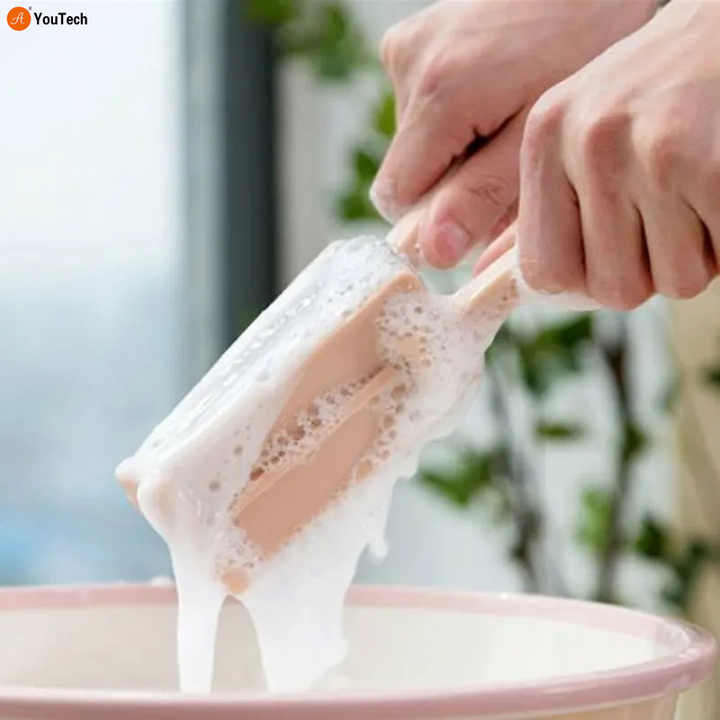 Folding Sponge Cleaning Brush Kitchen Cleaning Bathroom Toilet Kitchen Glass Wall Cleaning Bath Brus