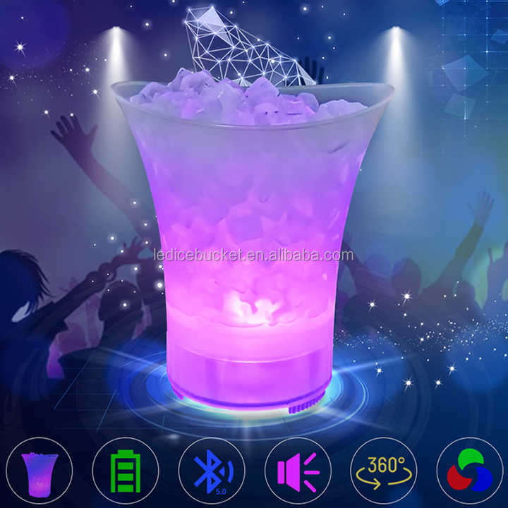 LED Ice Bucket with Bluetooth Speaker