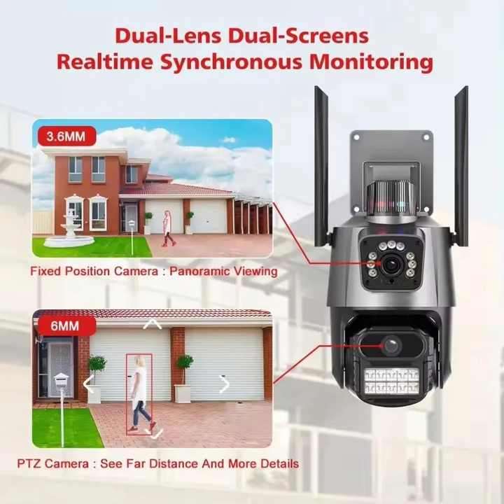 Smart Home Security Camera Dual Lens