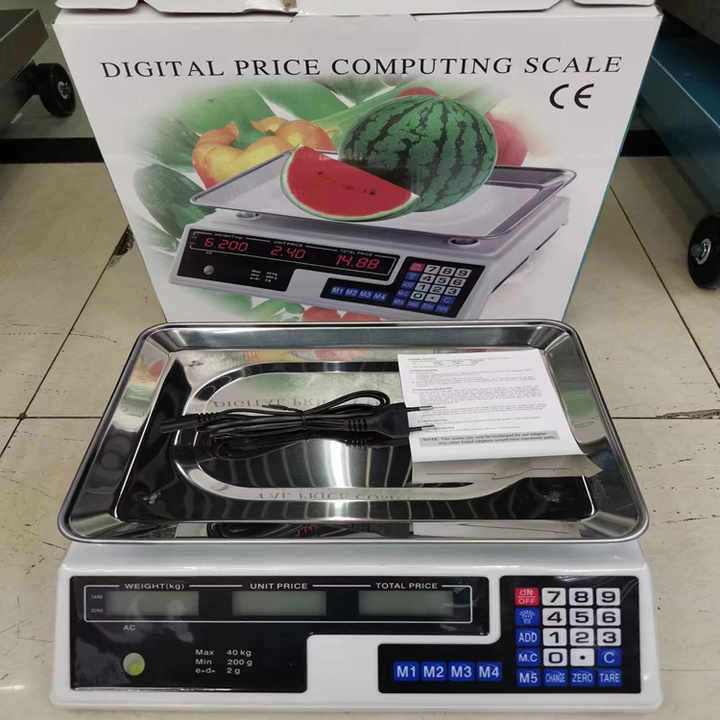 40kg Electronic Food Weighing Scale Digital Price Computing Scale