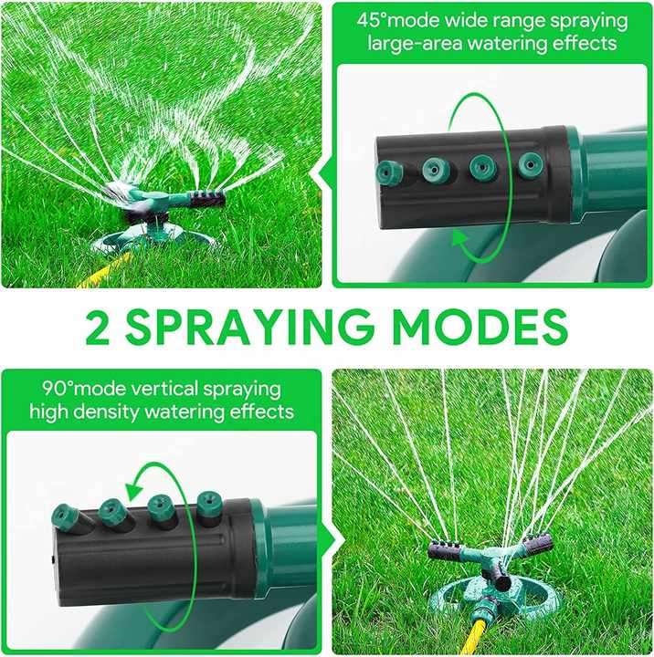 Adjustable 360 Degree Garden Sprinkler Rotation Lawn Large Area Coverage Multipurpose Yard Sprinkler