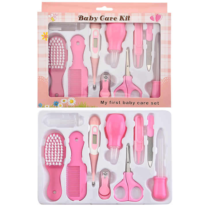Baby Care Kit 10 Piece Set - Pink