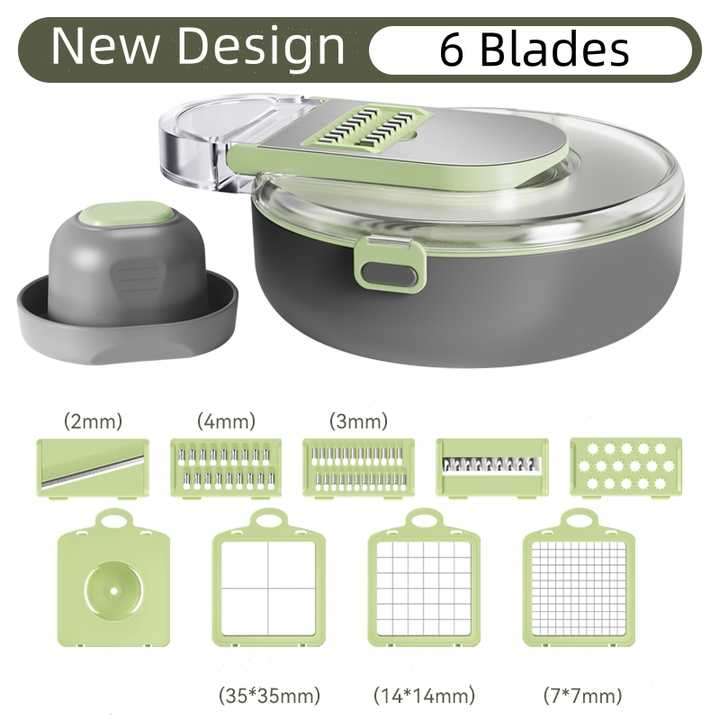 9 in 1Vegetable Cutter New Multi-functional Drain Vegetable Chopper and Grater