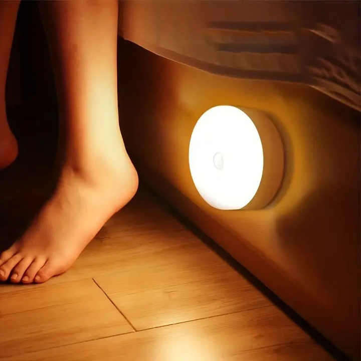 Rechargeable Wireless Motion Sensor LED Night Light for Bedroom Home Kitchen Body Induction Lamp Cab