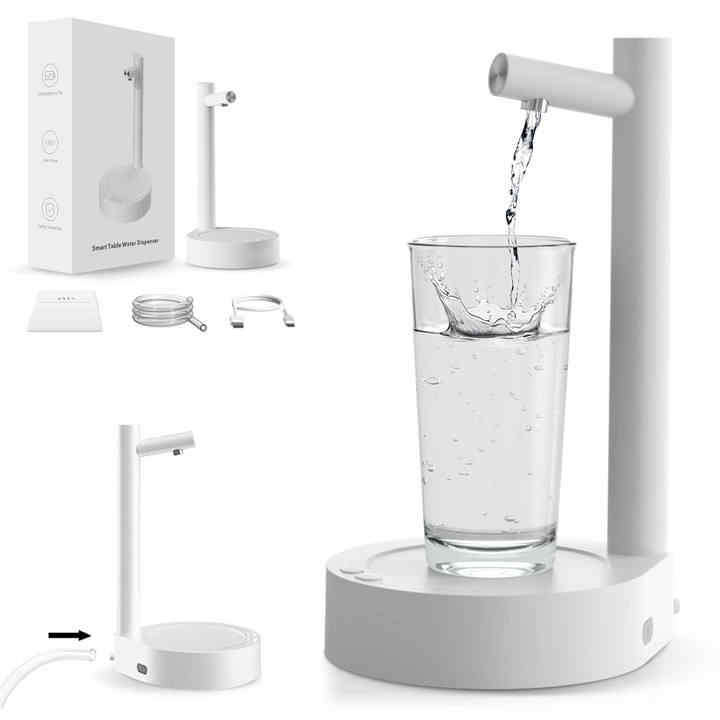 Automatic Water Dispenser Wireless Electric Water Bottle Pump Usb Charging Desk Smart Table Water D