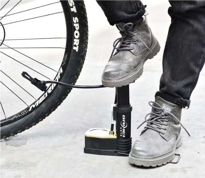 Mini Pedal High Pressure Air Pump Bicycle Car Basketball Toy Household Convenient Foot Pump