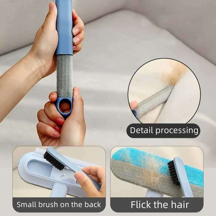 Pet Multi-function Brush Removable 4 in 1 Hair Cleaning Sofa Rug Traceless Hook Pet Hair Remover Can
