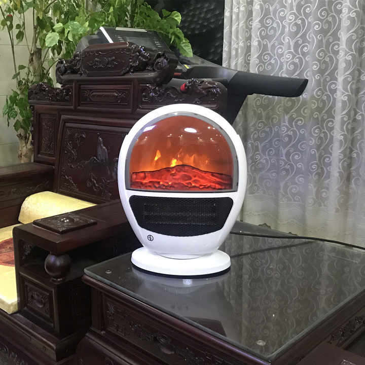 Fireplace Heater Simulated Flame Household Electric Heater Hot Air Heater Energy Saving Office