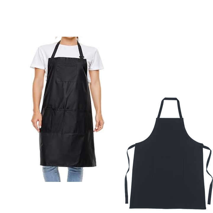 Custom Water-Proof Black Hair Salon Apron Made of Polyester-for Nail Salons Direct Factory Supply
