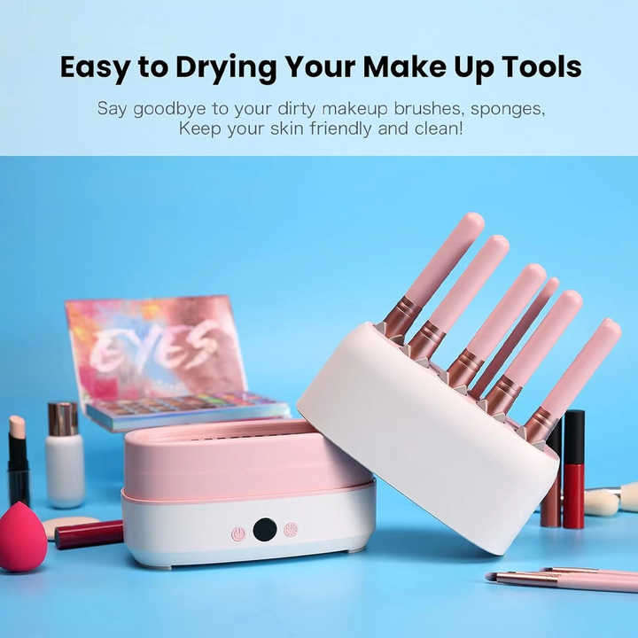 Automatic Electric Household Dryer Ionic Operating System Cosmetic Make-Up Brushes Cleaning Tool Set