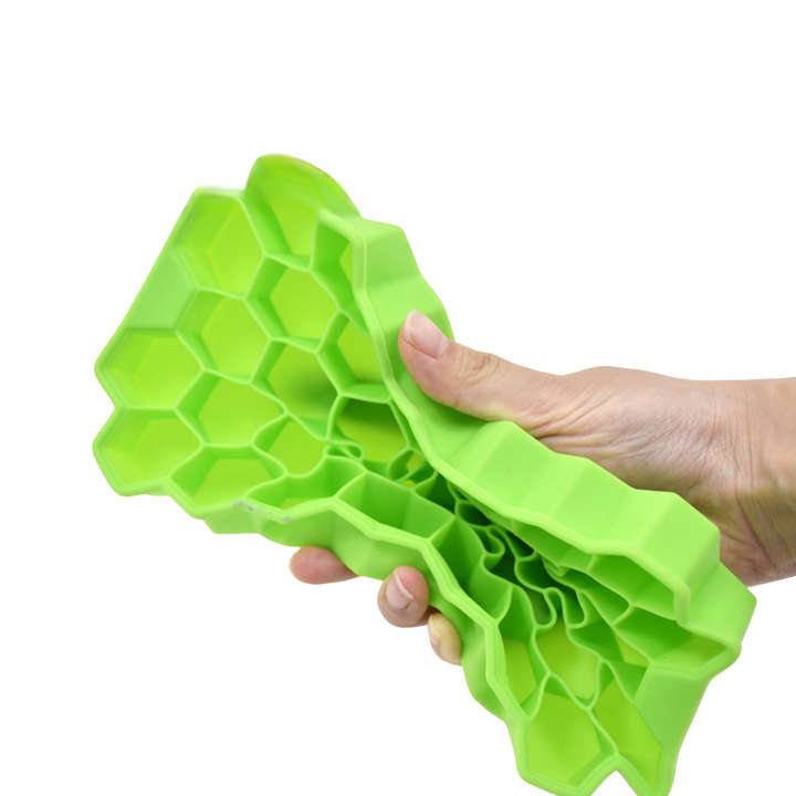 Hexagonal Silicone Ice Cube Trays Lightweight Freezer-Reusable Ball Mold for DIY Food Juice Coffee T