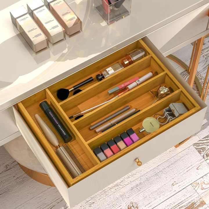 New Design Knife and Fork Storage Box Wooden Multifunction Large Capacity Storage Box