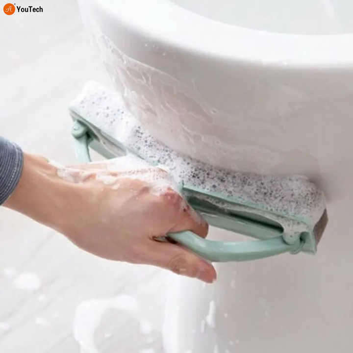 Folding Sponge Cleaning Brush Kitchen Cleaning Bathroom Toilet Kitchen Glass Wall Cleaning Bath Brus