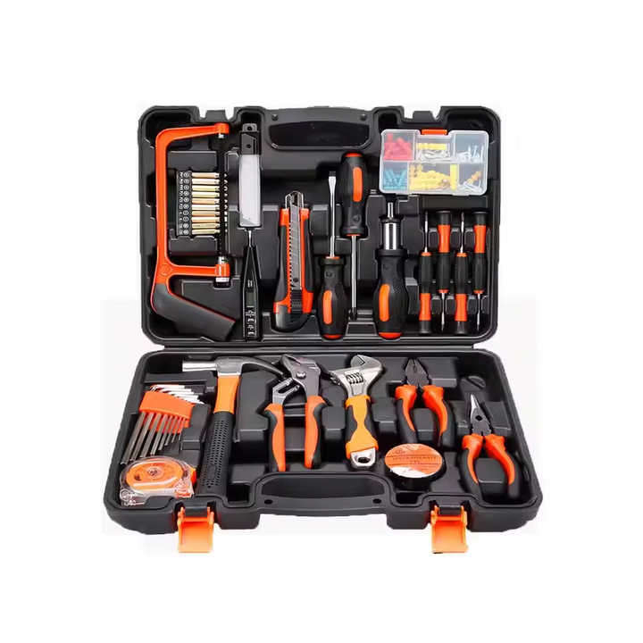 38pcs Household Tool Set With Pliers Measure Tape Saw in Hard Case for Home Combination Hand Tool Se