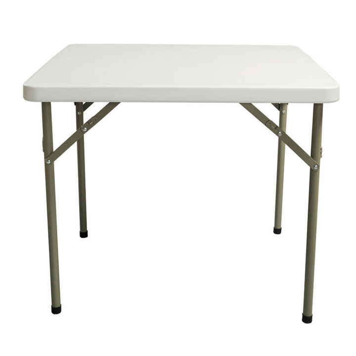 4FT/5FT/6FT/8FT Foldable Picnic Table for Garden Banquet BBQ Events Folding HDPE White Tables