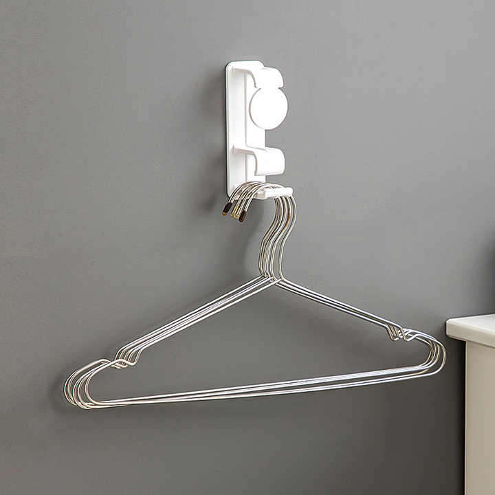 Large Household Multifunctional Bathroom Storage Rack Non-Perforated Basin Hook Single Tier Plastic
