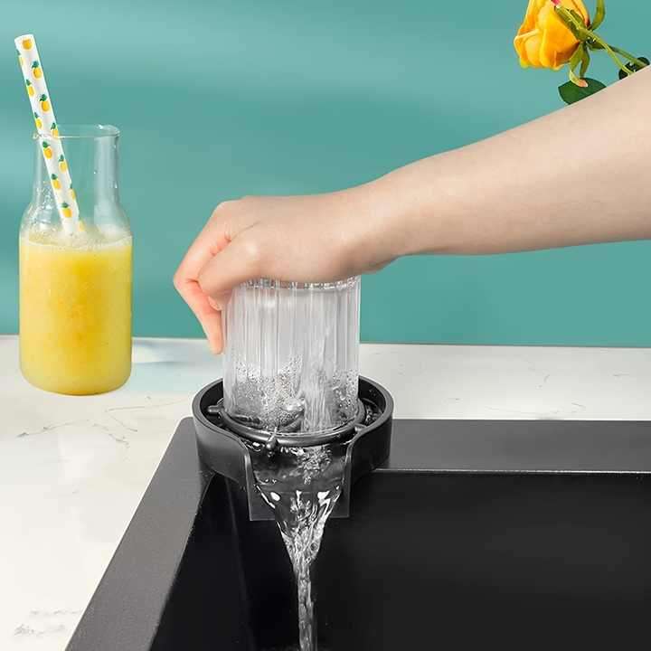 Highly Acclaimed Stainless Steel Sink Glass Cup Rinser Automatic Cup Washer Bottle Cleaner Washer fo
