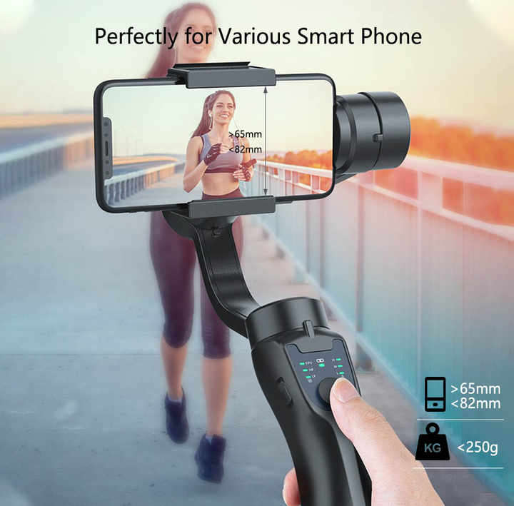 Ultimate Stability Meets Versatility F8 3-Axis Handheld Gimbal Anti-Shake, FPV,Horizontal Switching