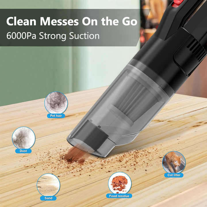 Car Vacuum Cleaner Cordless Rechargeable Handheld Vacuums Dust Busters for Car Home Office Pet Hair