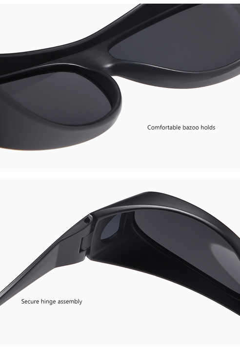 Sunglasses Retro Night Vision Square Shades UV400 for Fishing Driving Unisex Black Red