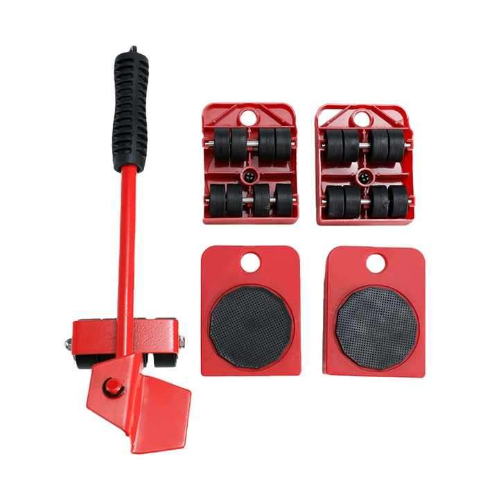 Heavy Duty ABS, Steel Adjustable Height Furniture Lifter Sliders Easy Safe Moving, Appliance Roller