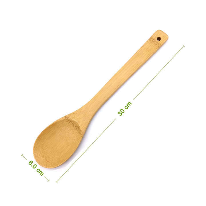 12" Bamboo Wood Cooking Spoon