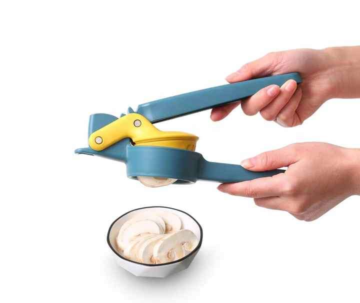 Non-Scratch Plastic Easy Use Garlic Crusher Chopper Slicer Smart Kitchen Vegetable Tool for Home Kit