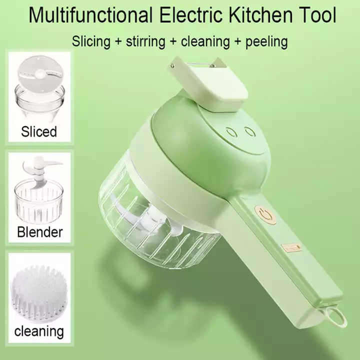 Chopper Multifunctional Electric Garlic Chopper Stainless Steel Veggie Slicer Onion Cutter Kitchen