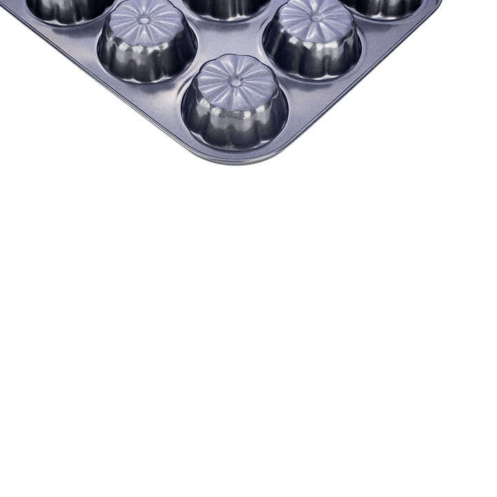 12HOLE Non-Stick Carbon Steel Oven Baking Muffin Cupcake Pan