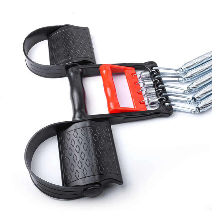 Fitness Equipment Muscle Trainer Fitness Elastic Exercise Spring Chest Expander With Foot Pedal