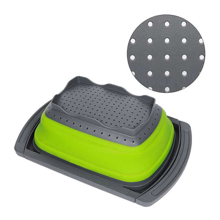 Hot Sale Family Used Foldable Colander Collapsible Drain Basket Expandable Kitchen Filter Sink Strai