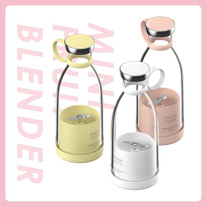 Portable Blender Mixer Blender for Kitchen Travel Office, USB-C Rechargeable Mini Blender Shakes and