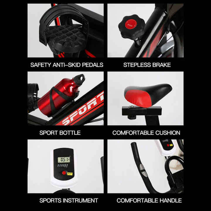High-quality Ultra-quiet Spinning Bike Weight Loss Cycling Exercise Bike Indoor Fitness Equipment Ho
