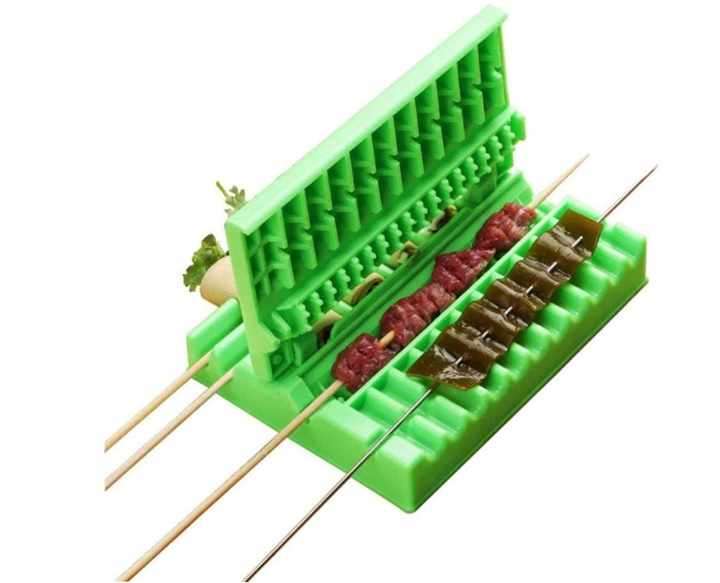 Meat Piercer Skewer Piercing Barbecue Mutton Multi-functional Desktop Skewer Machine BBQ String Arti