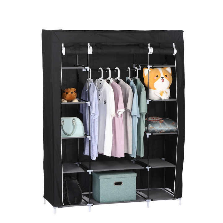 Modern Steel Wardrobes Bedroom Closet Folding Fabric Storage Cabinet for Bedroom or Hotel