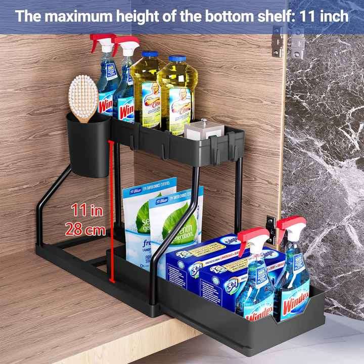 Adjustable Metal Organizer Shelving Unit for Pantry Storage Storage Shelves for Implements Storage P