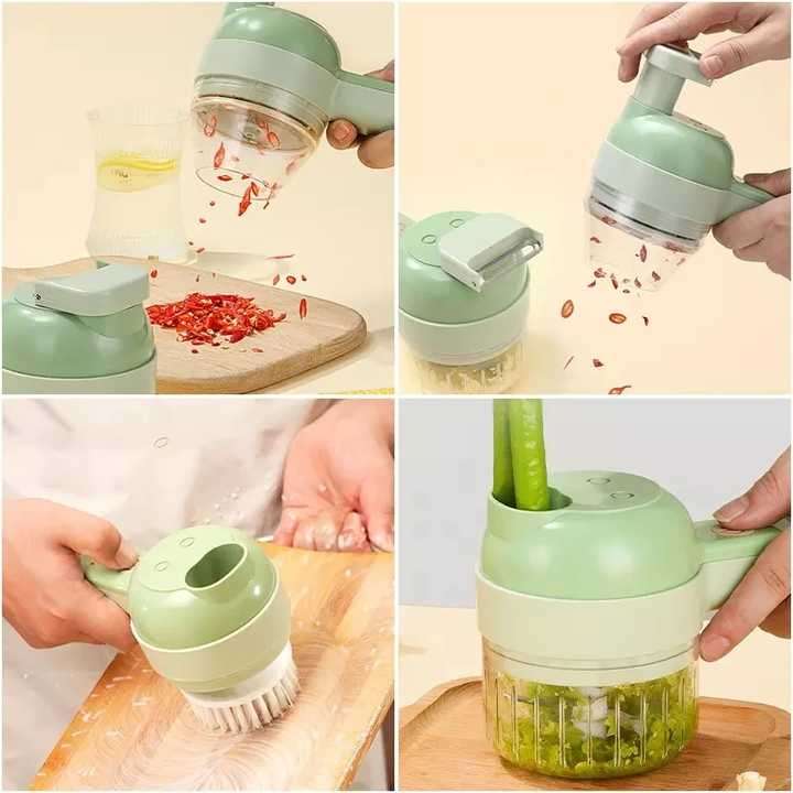 Chopper Multifunctional Electric Garlic Chopper Stainless Steel Veggie Slicer Onion Cutter Kitchen