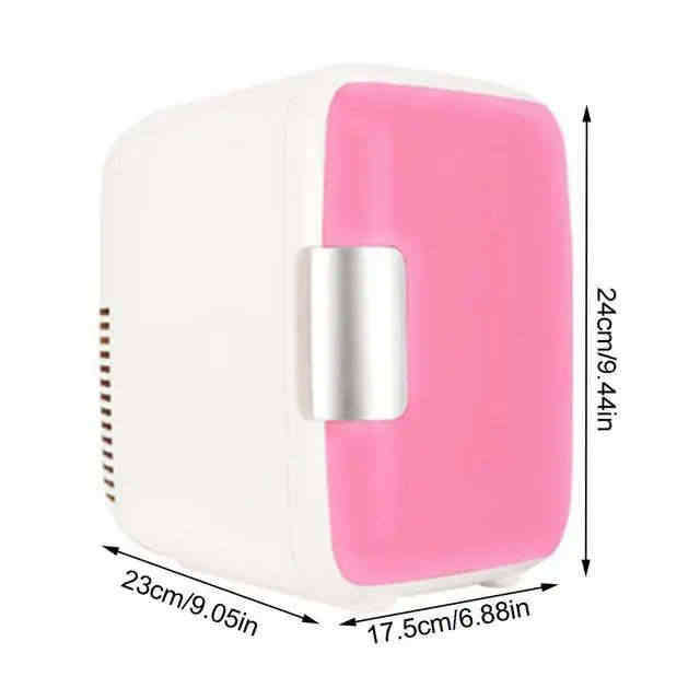 12V 4L Portable Mini Fridge Cooler Pink