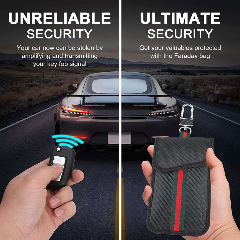 Faraday Pouch for Car keys, Car Key Signal blocking Case