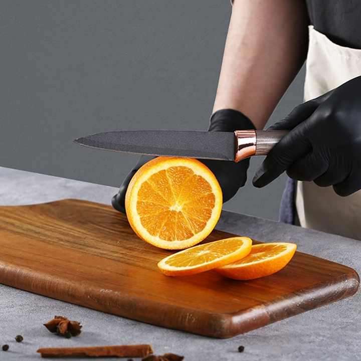 Marble Pattern Coated Handle Kitchen Knives Chinese Kitchen Knife Set