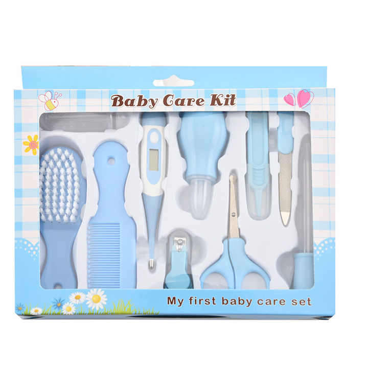 Baby Care Kit 10 Piece Set - Blue