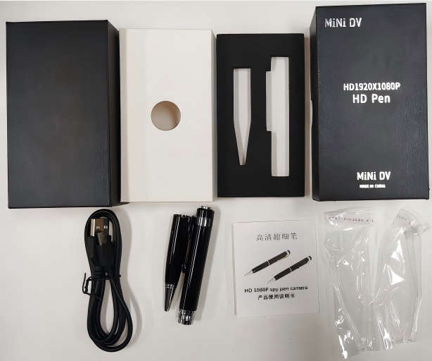 Small Ballpoint Pen Camera FULL HD 1080P With Built-in Microphone Security Camera for Home Office Vi