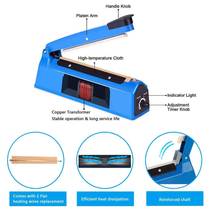200mm Impulse Heat Sealer