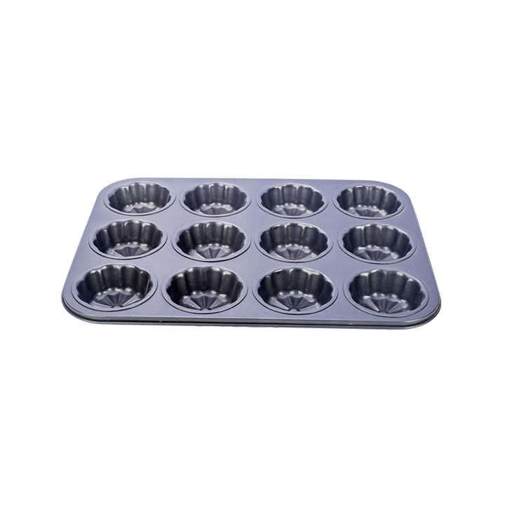 12HOLE Non-Stick Carbon Steel Oven Baking Muffin Cupcake Pan