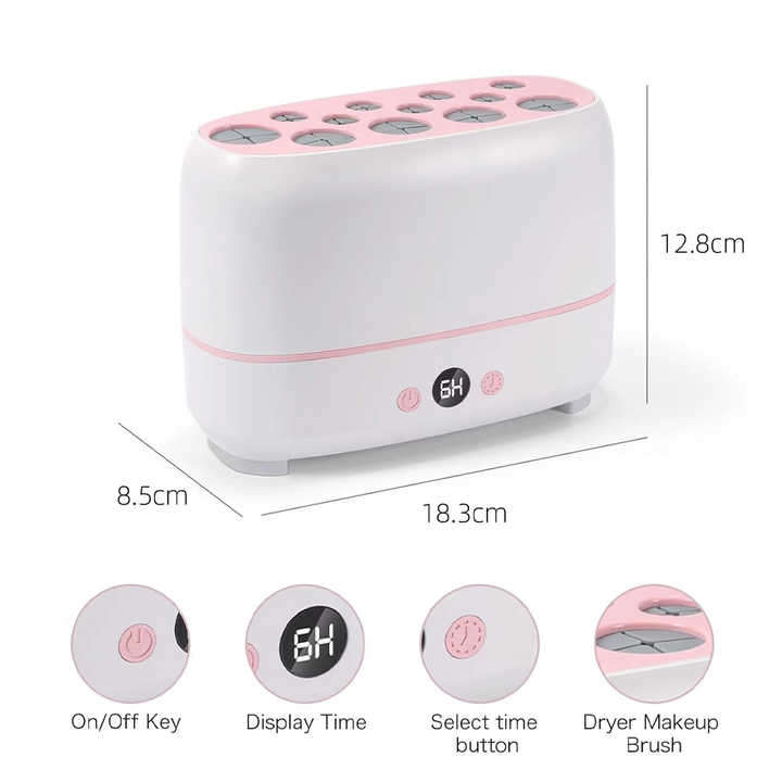 Automatic Electric Household Dryer Ionic Operating System Cosmetic Make-Up Brushes Cleaning Tool Set